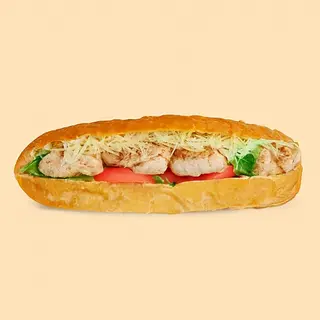Sandwich de poulet haché