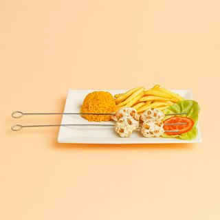 Brochettes de poulet haché