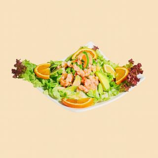 Émincés d'avocat aux crevettes