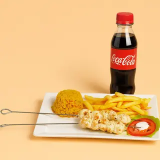 Brochettes Poulet + Boisson
