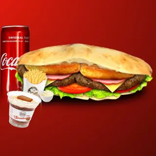 Country Sandwich + Frites + Boisson au choix + Tiramisu au choix