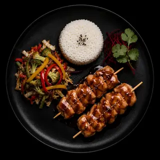 Brochettes Poulet Thaï
