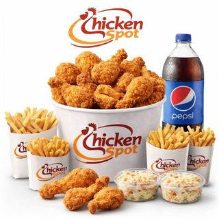 Formule Mixte 22 Pcs (10 Cuisses + 12 Ailes 4 frites 2 salade boisson1.5l)