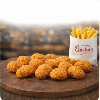 Crispy - 12 mini Poppins Avec Frites