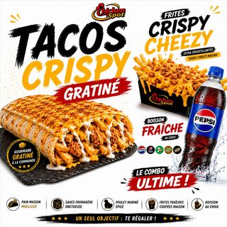 Formule Frites crispy + Tacos + Boisson
