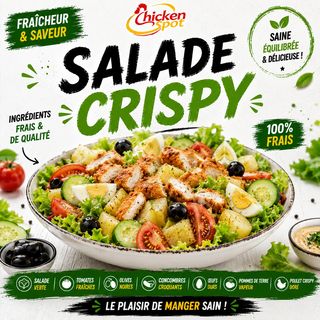 Salade Chicken Strips (tenders crispy)