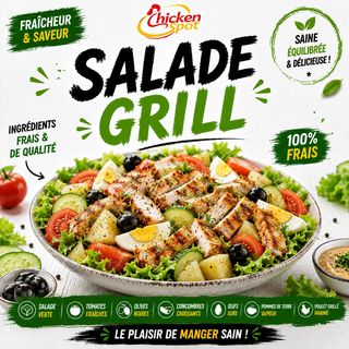 Salade Chicken strips Grillé