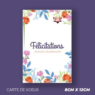 Carte de voeux Félicitations