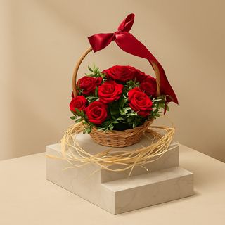 Le Panier à Roses Rouges