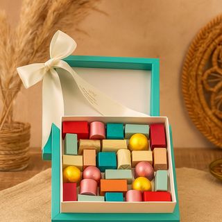 Boite chocolat Turquoise 250g