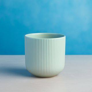 Pot en céramique rond – Bleu Ciel – Taille Large 22cm*22cm