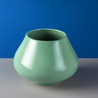 Vase Alba Rayé Vert 20cm*15cm