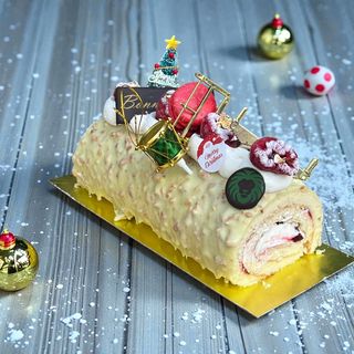 Buche chocolat pistache