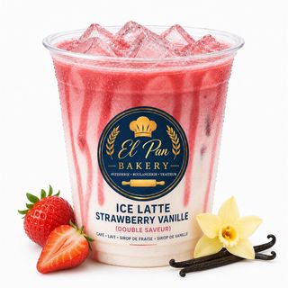 Ice Latte Strawberry Vanille – Double Saveur