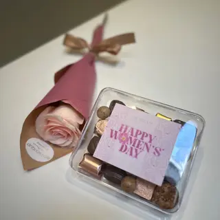 Rose + chocolat