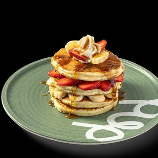 Strawberry banana pancakes