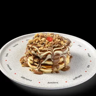 Crunchy chocolate pancakes