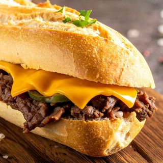 Cheese Streak Viande Hachée Menu