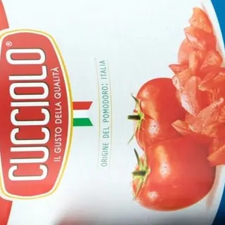 TOMATES PELÉES Entières BOITE 400.Gr. Retail - CUCCIOLO - HAUTE QUALITE - 100% ITALIEN