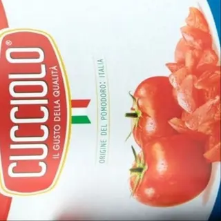 TOMATES PELÉES Entières BOITE 400.Gr. Retail - CUCCIOLO - HAUTE QUALITE - 100% ITALIEN