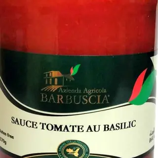 SAUCE PRÊTE DE TOMATE AU BASILIC - 370.Gr. BARBUSCIA - HAUTE QUALITE - 100% ITALIEN