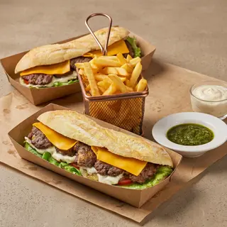 2 x Sandwichs viande hachée