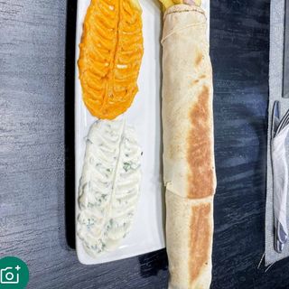 Sandwich shawarma à la viande xxl avec frites