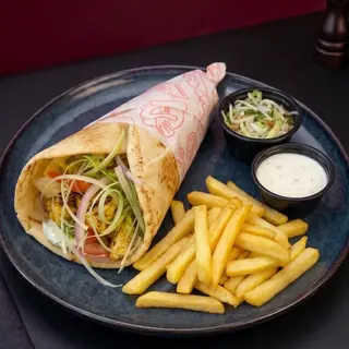 Pita Saucisses Sauce Tzatziki