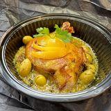 Tagine de Poulet aux olives vertes