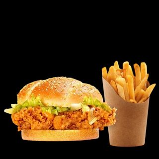 Spicy Sriracha Chicken Burger - Bun Pomme de Terre