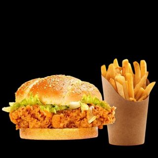Spicy Sriracha Chicken Burger - Bun Pomme de Terre
