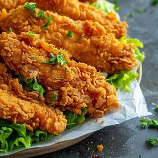 Crispy Fried Chicken avec Frites 