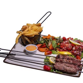 Brochette viande hache