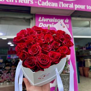 Cœur De Roses Rouges
