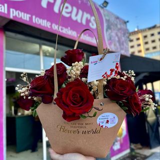 Panier Craft De Roses Rouges