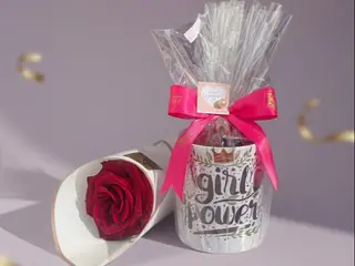 Mug Girl power + Rose Emballée