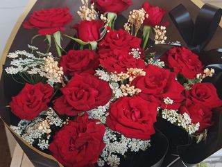 Bouquet fleurs rouge