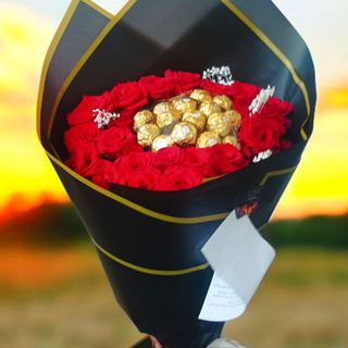 Fleurs rouge et chocola