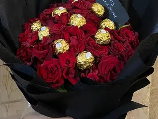 Fleurs et chocolat