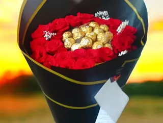 Fleurs et chocolat