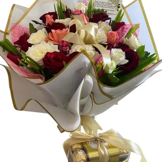 Fleurs et chocolat