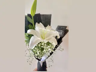 Lys blanc et Gypsophile