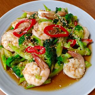Crevette brocoli