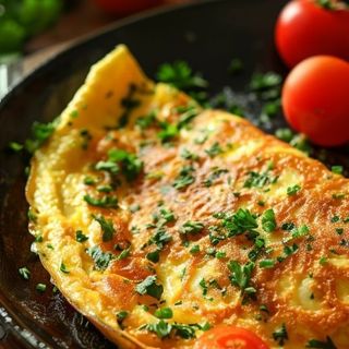 Omelette au tomate 