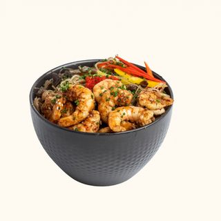 Wok Vermicelle Crevettes Grises