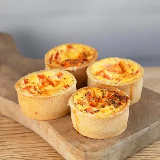 Micro quiches crevettes 10 pieces