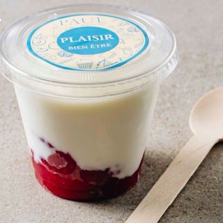 Fromage blanc classique coulis de framboise