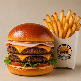 Double Bacon Burger
