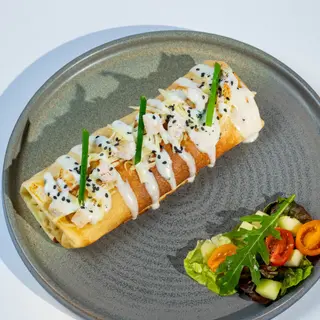 Crêpe Au Poulet Champignon Et Fromage