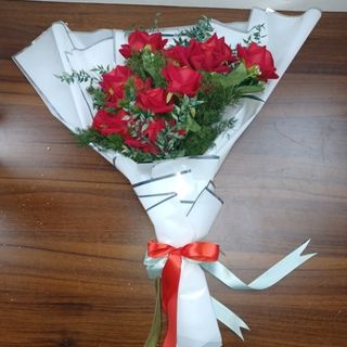 Bouquet de Fleurs artificielles Rouges Mopra